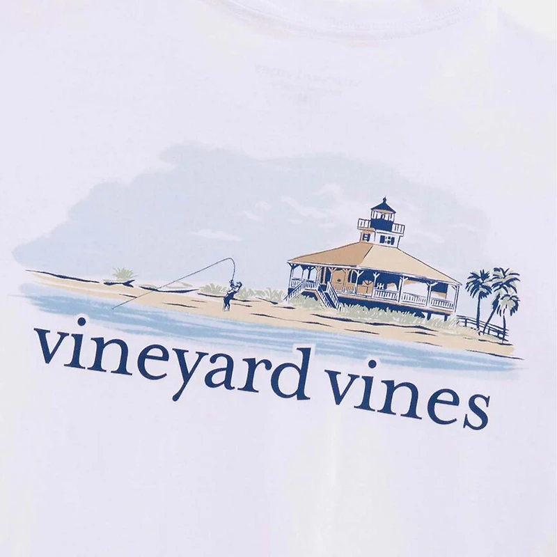 Gasparilla Painted Short Sleeve T-Shirt White Cap