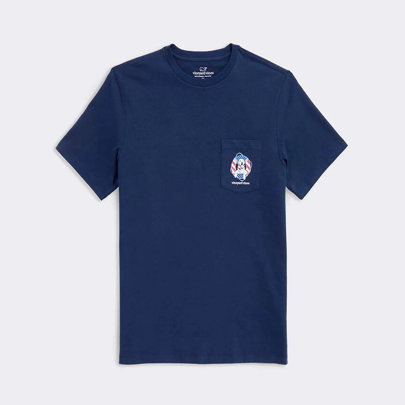USA Dog Life Ring Short Sleeve T-Shirt