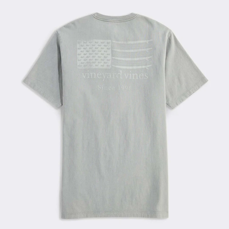 Surf Minimal Flag Short Sleeve T-Shirt Ultimate Grey