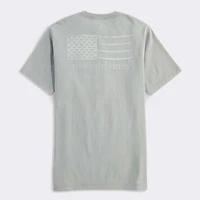 Surf Minimal Flag Short Sleeve T-Shirt Ultimate Grey