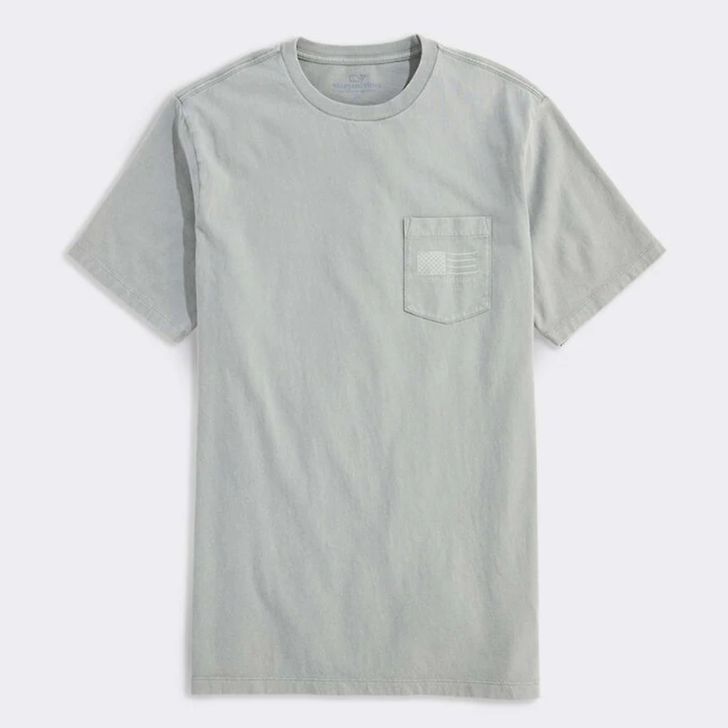 Surf Minimal Flag Short Sleeve T-Shirt Ultimate Grey