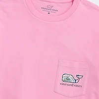 Stickers Whale Sleeve T-Shirt Cotton Candy