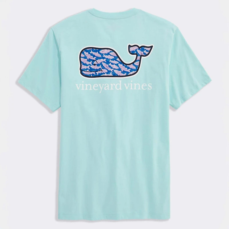 Bluff Fish Whale Fill Short Sleeve T-Shirt