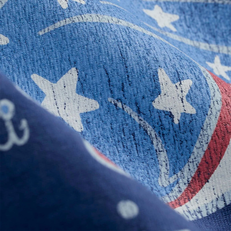 USA Flag Red Fish Short Sleeve T-Shirt