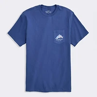 USA Flag Red Fish Short Sleeve T-Shirt