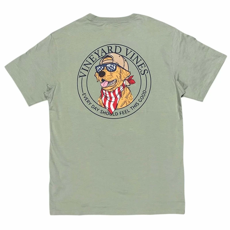 America Dog Short Sleeve T-Shirt