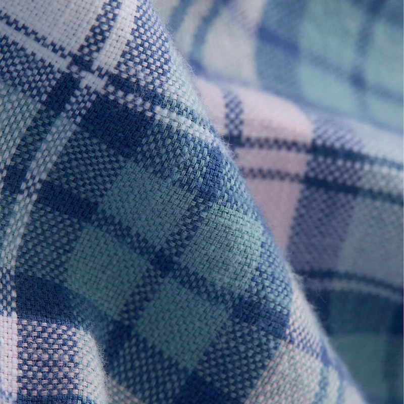 Nobadeer Plaid Island Cotton Button Down Shirt