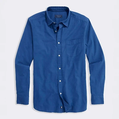 Cisco Solid Plaid Island Cotton Button Down Shirt