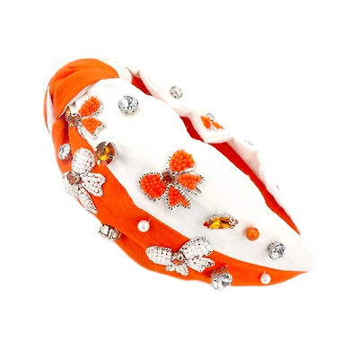 Orange and White Gameday Headband