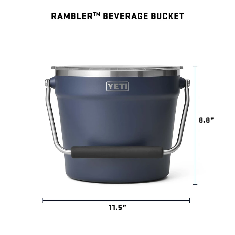 Navy Rambler Beverage Bucket