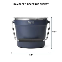 Navy Rambler Beverage Bucket