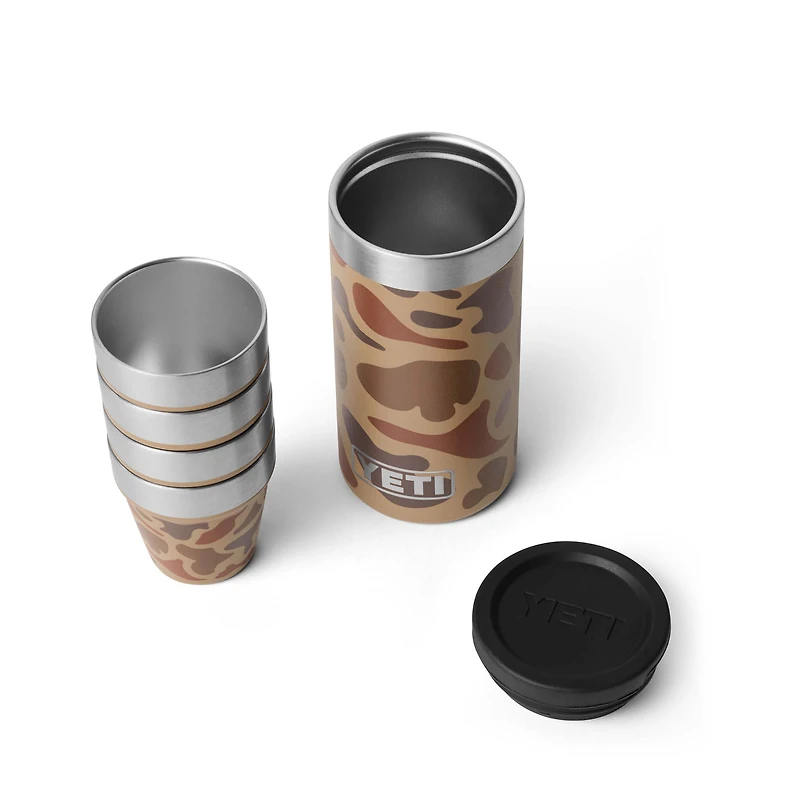 Wetlands 4 Piece Shot Glass Set with Case
