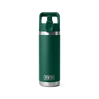 Black Forest Green Rambler 18oz Straw Bottle