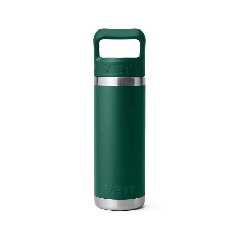 Black Forest Green Rambler 18oz Straw Bottle