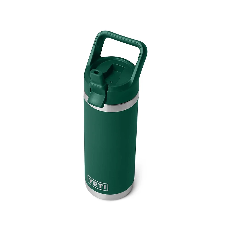Black Forest Green Rambler 18oz Straw Bottle