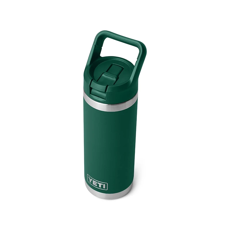 Black Forest Green Rambler 18oz Straw Bottle