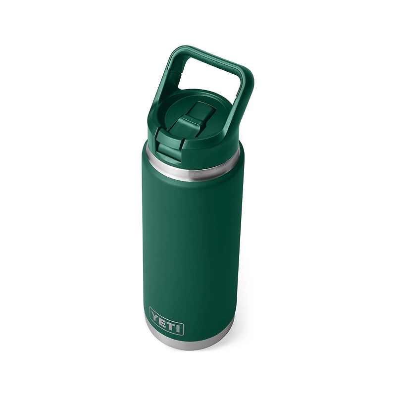 Black Forest Green Rambler 26oz Straw Bottle