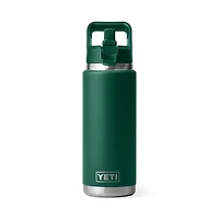Black Forest Green Rambler 26oz Straw Bottle