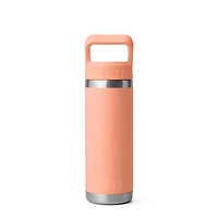 Lowcountry Peach Rambler 18oz Straw Bottle