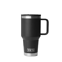 Black 30oz Travel Straw Mug