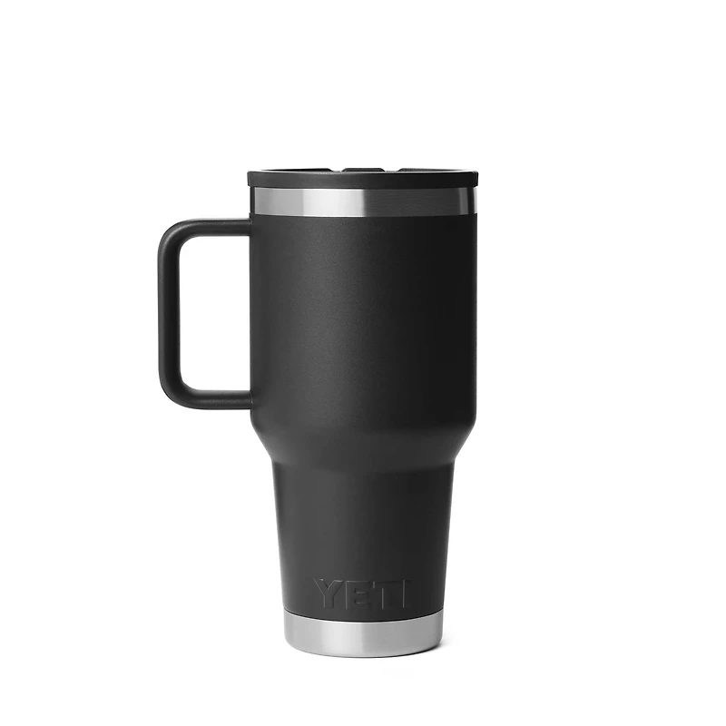 Black 30oz Travel Straw Mug