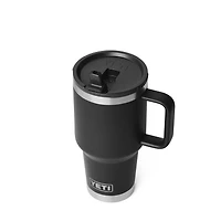 Black 30oz Travel Straw Mug