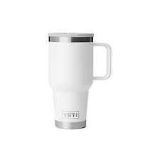 White 30oz Travel Straw Mug