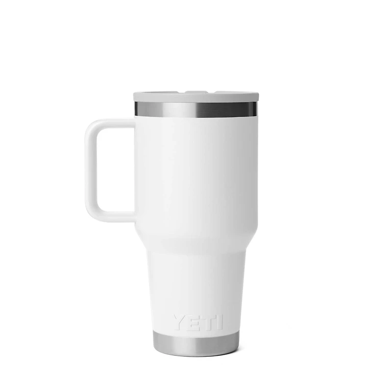 White 30oz Travel Straw Mug