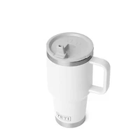 White 30oz Travel Straw Mug