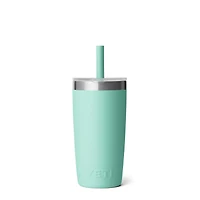 Seafoam Rambler 10oz Tumbler with Silicone Straw