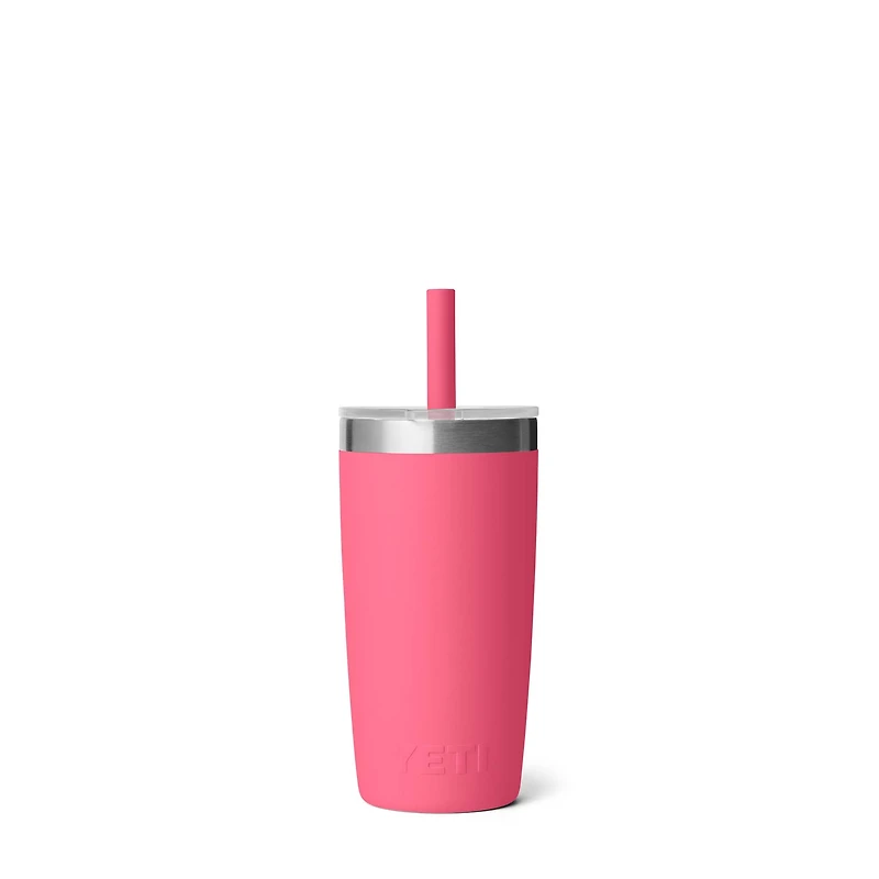 Tropical Pink Rambler 10oz Tumbler with Silicone Straw