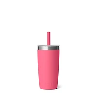 Tropical Pink Rambler 10oz Tumbler with Silicone Straw