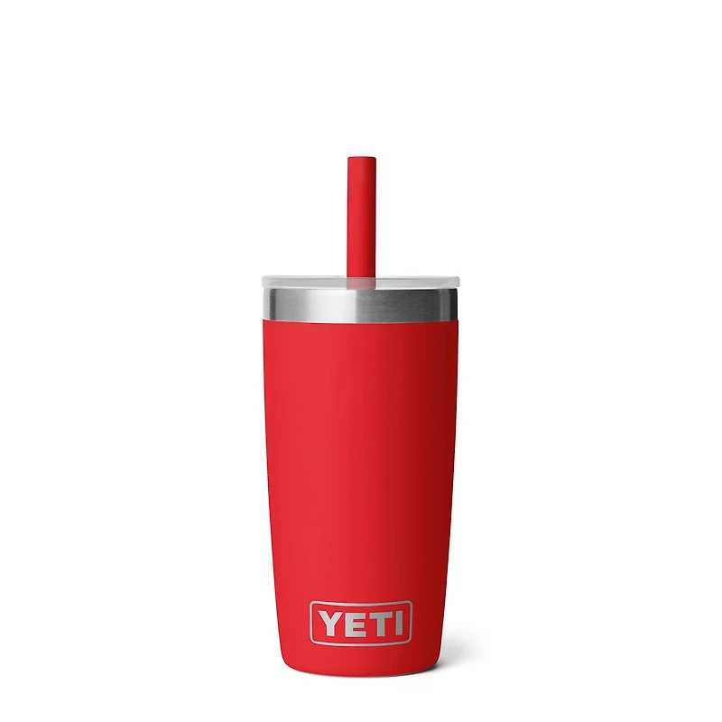 Rescue Red Rambler 10oz Tumbler with Silicone Straw