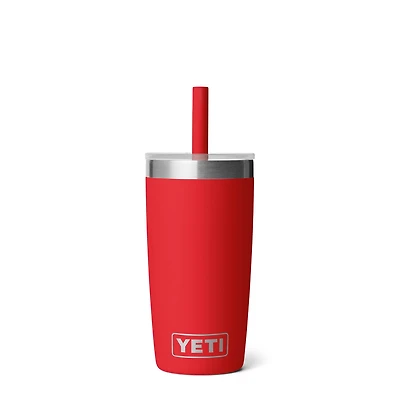 Rescue Red Rambler 10oz Tumbler with Silicone Straw