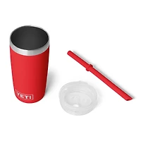Rescue Red Rambler 10oz Tumbler with Silicone Straw