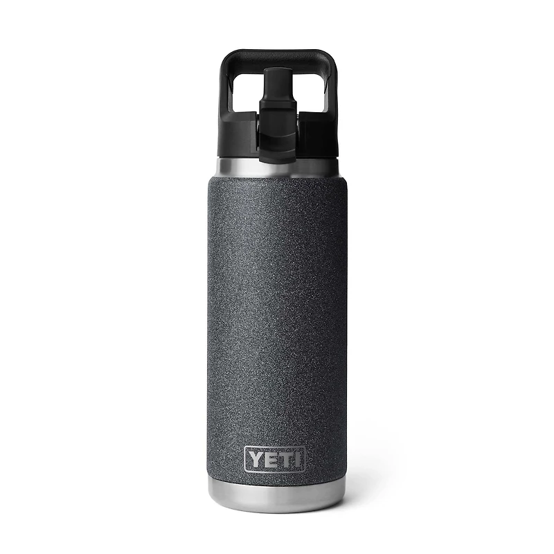 Black Stone Rambler 26oz Straw Bottle