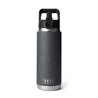 Black Stone Rambler 26oz Straw Bottle