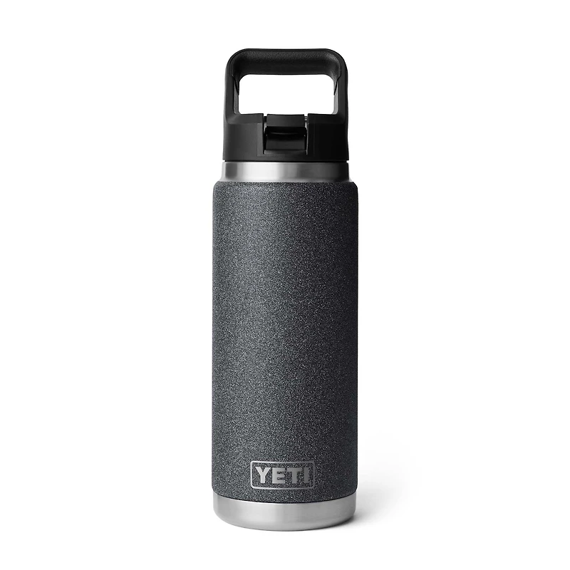 Black Stone Rambler 26oz Straw Bottle