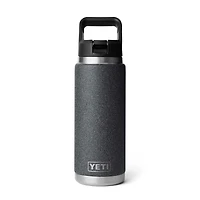 Black Stone Rambler 26oz Straw Bottle
