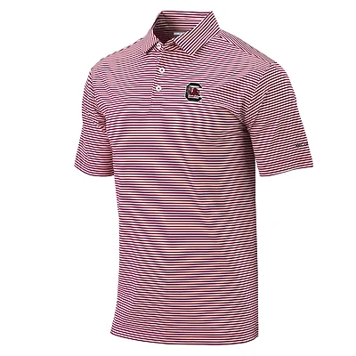 USC Block C Invite Striped Polo