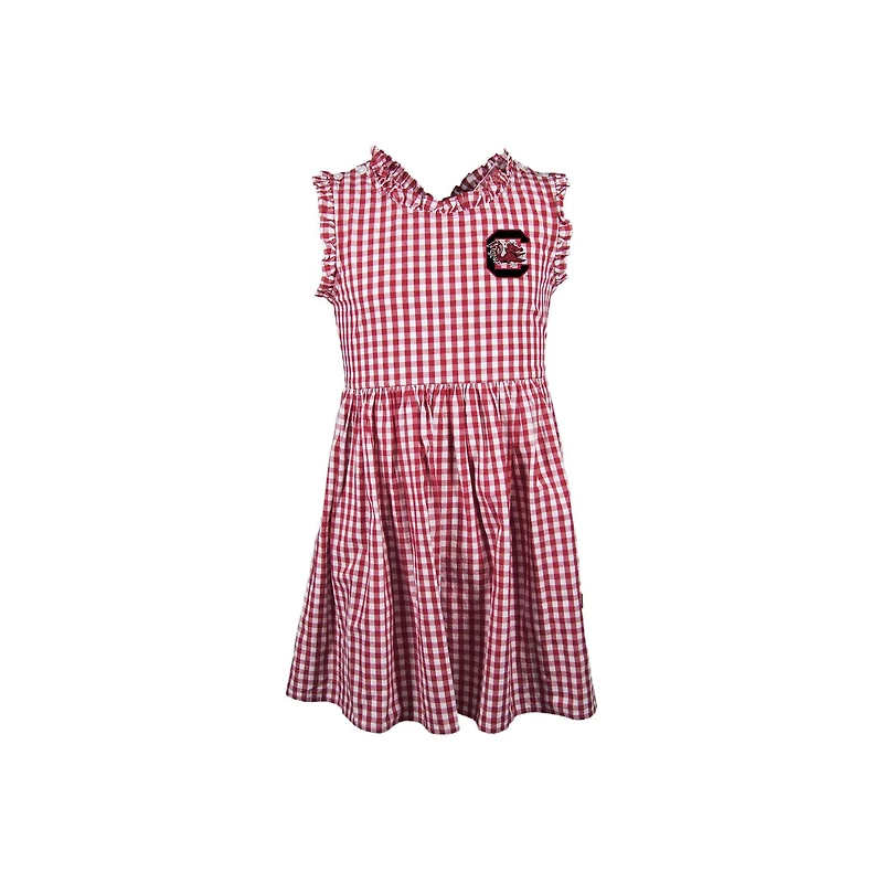 Toddler USC Gingham Dress Garnet