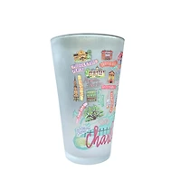 Charleston Collage Frosted Pint Glass