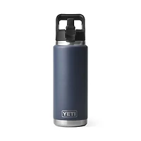 Navy 26oz Straw Water Bottle