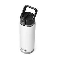 White 26oz Straw Water Bottle