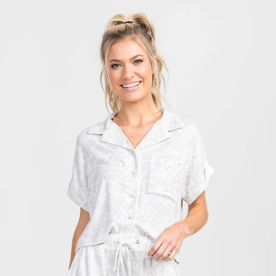 Wildest Dreams Boxy Pajama Top Palm Beach