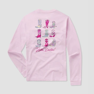 Boot Scootin' Long Sleeve T-Shirt Ballet Slipper