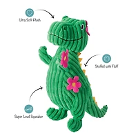 Floral T-Rex Dog Toy