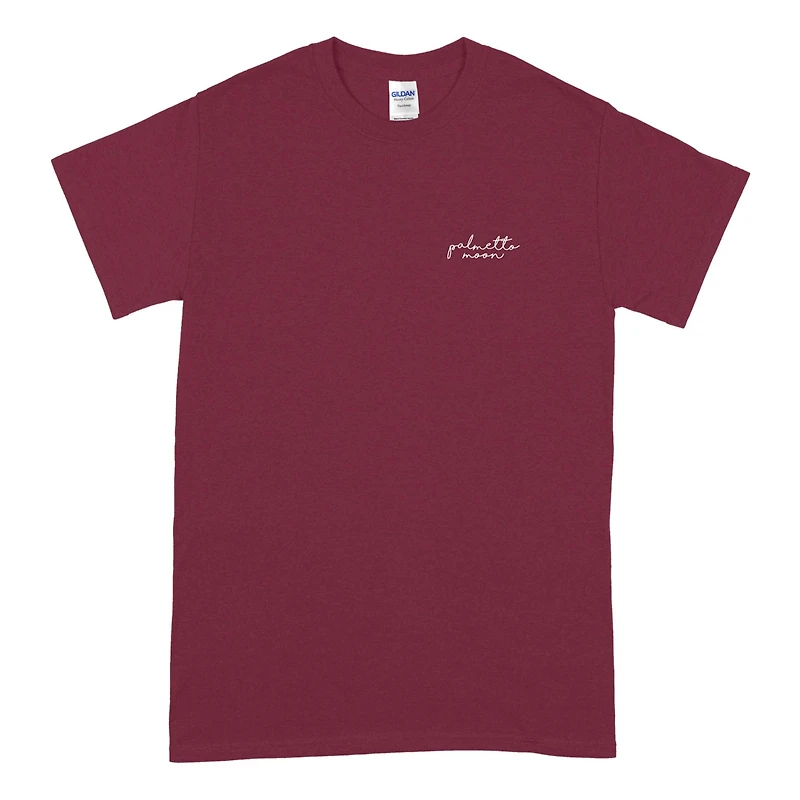 Palmetto Tree with Script Trunk Short Sleeve T-Shirt