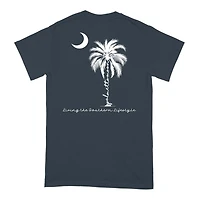 Palmetto Tree with Script Trunk Short Sleeve T-Shirt
