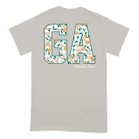 GA Gingham Peaches Short Sleeve T-Shirt